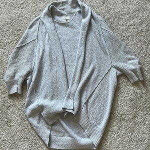Gray cardigan
